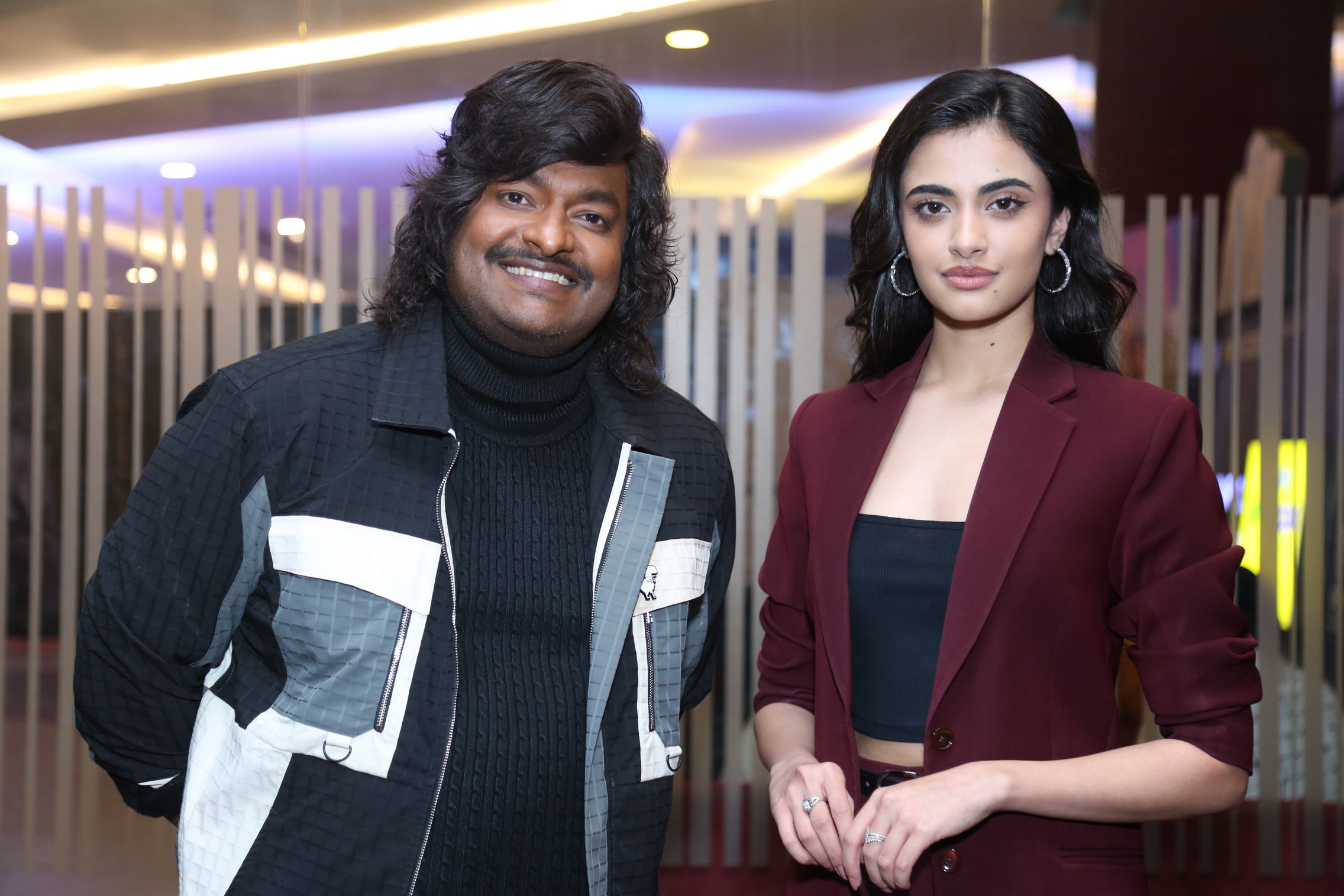 Satya and Rhea Singha posing together at Jetlee event