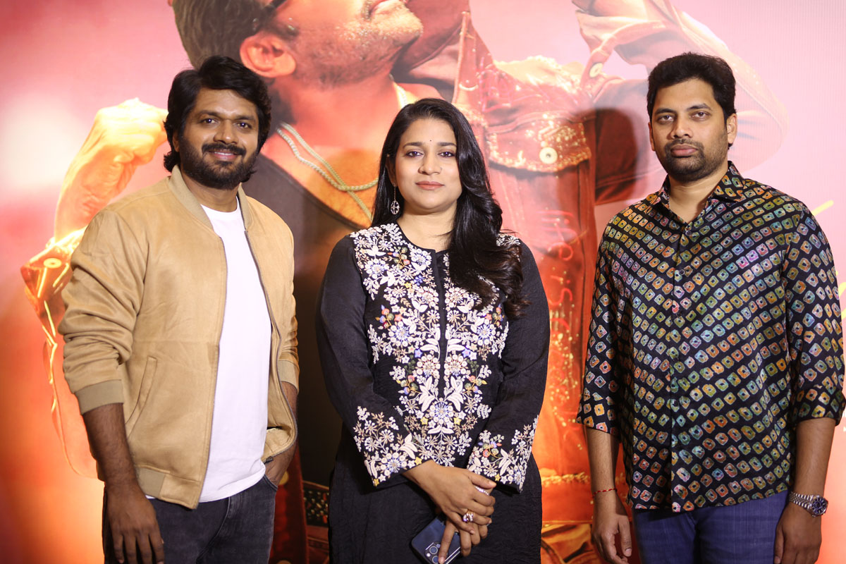 Anil Ravipudi with producers at event
