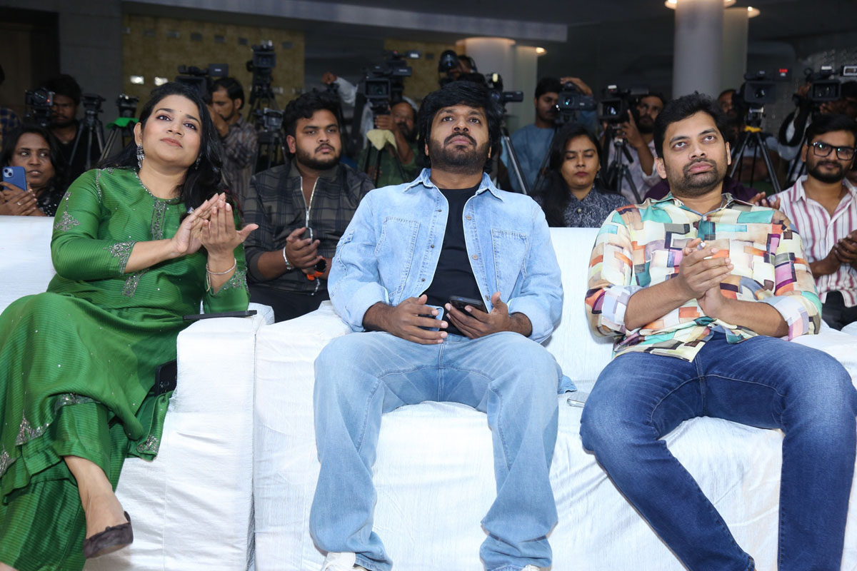 Sushmita Konidela Anil Ravipudi Sahu Garapati seated