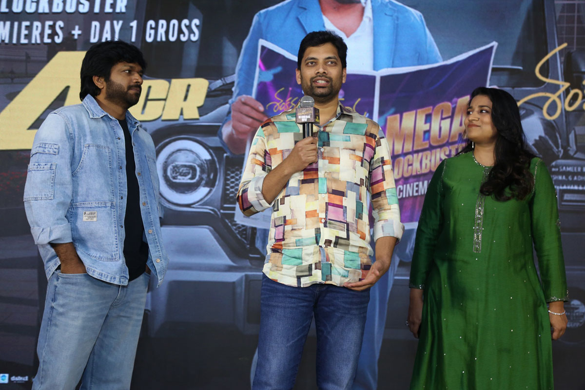 Sahu Garapati speaking at thank you meet