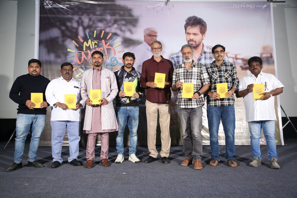 Lighthearted moment from Mr Work From Home film