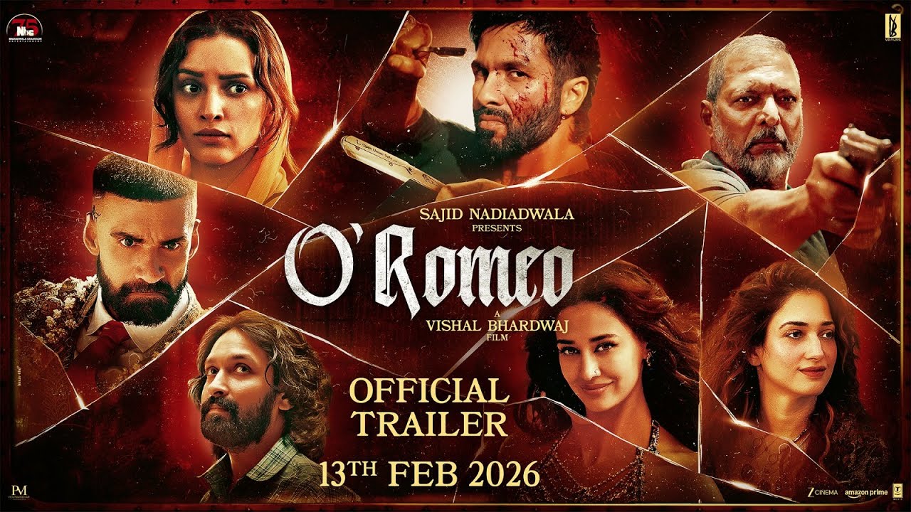 O Romeo film trailer announcement featuring Shahid Kapoor