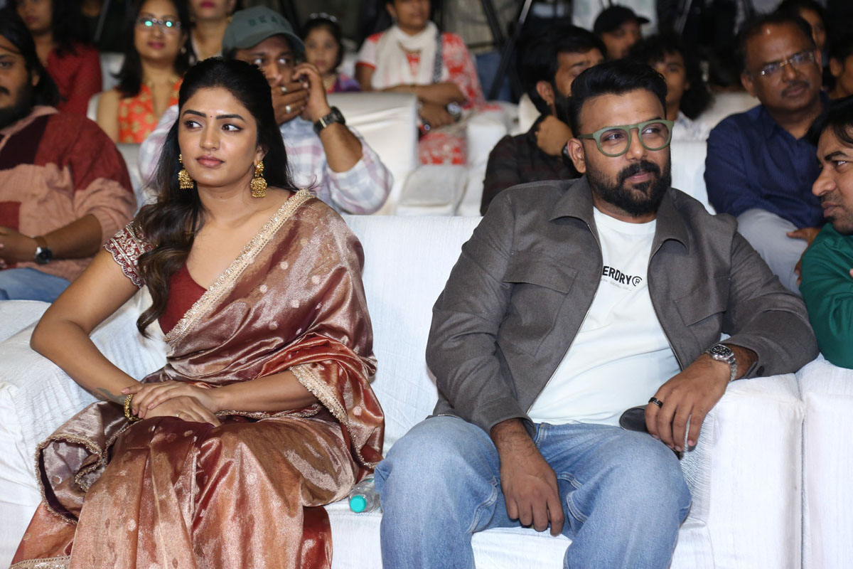 Eesha Rebba Tharun Bhascker seated together