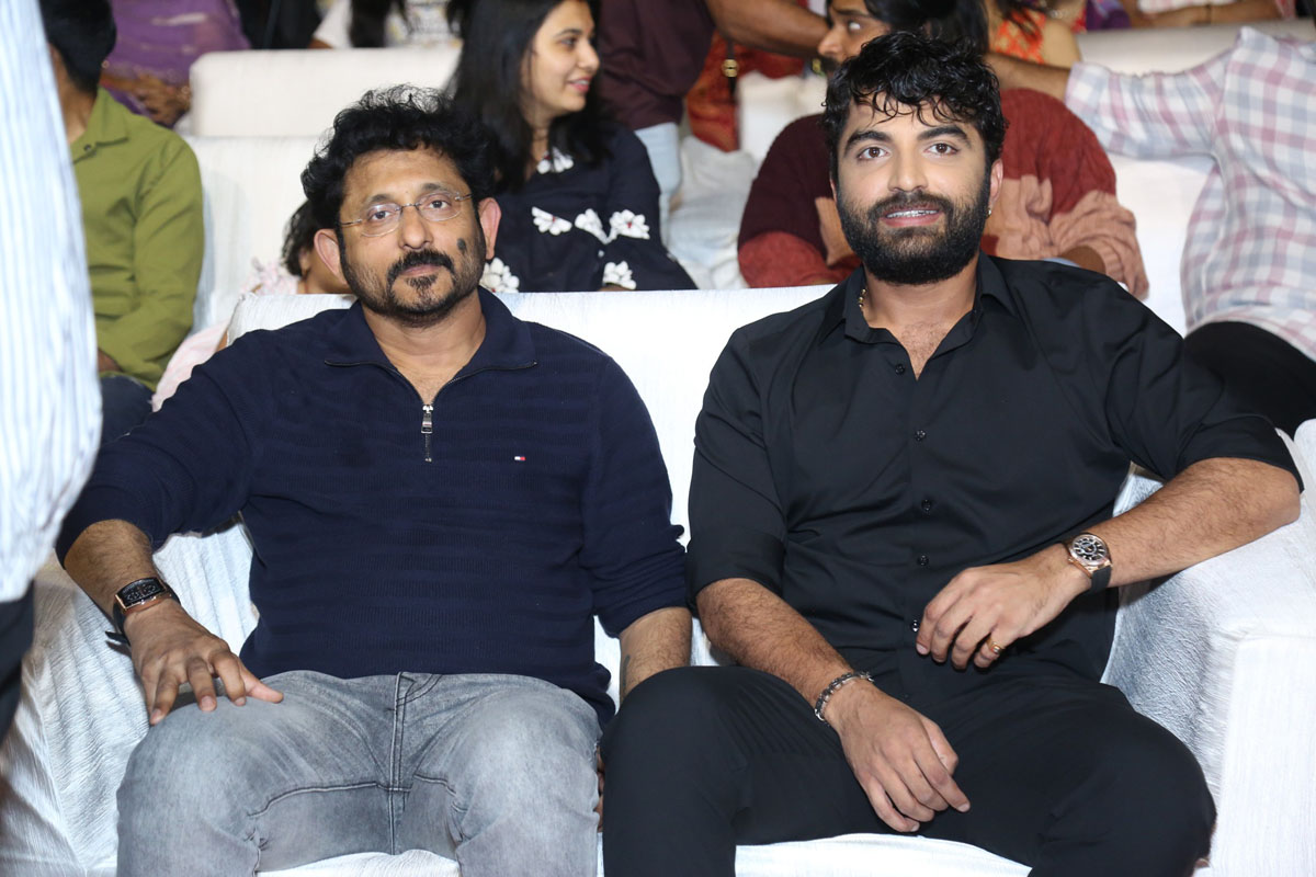 BVS Ravi Vishwak Sen seated