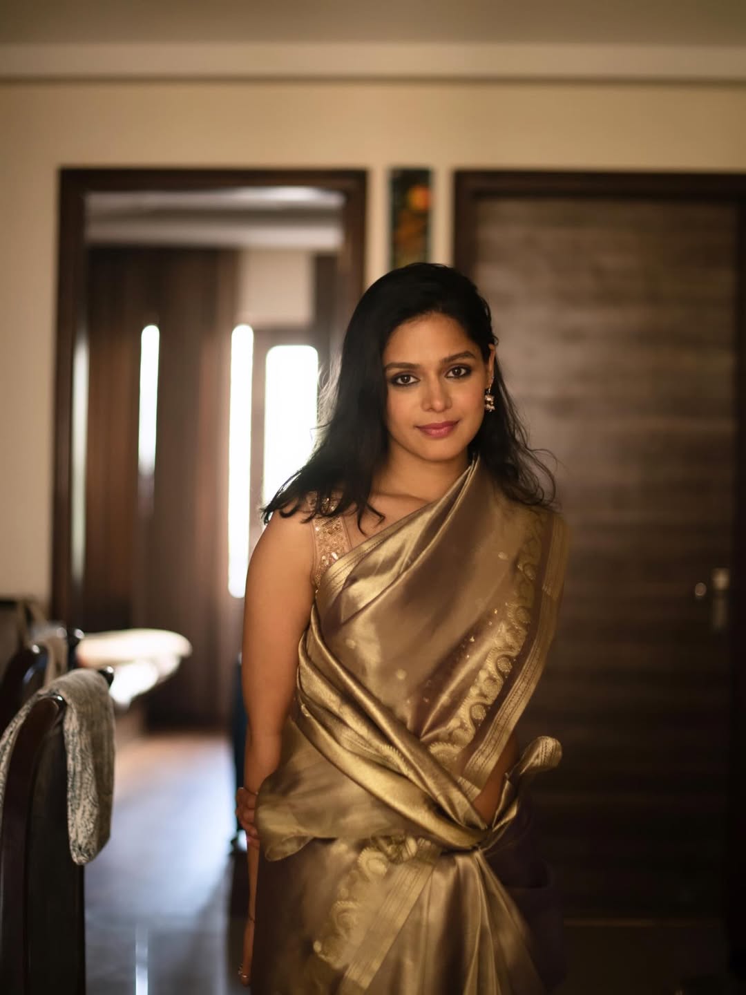 Pranati Rai Prakash graceful saree look with timeless elegance