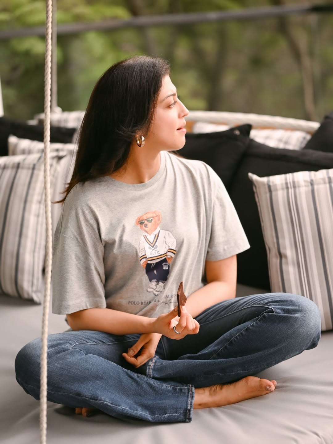 Pranitha Subhash flaunting confident casual chic style