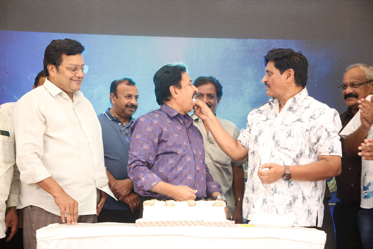 Atchi Reddy smiling during birthday celebration