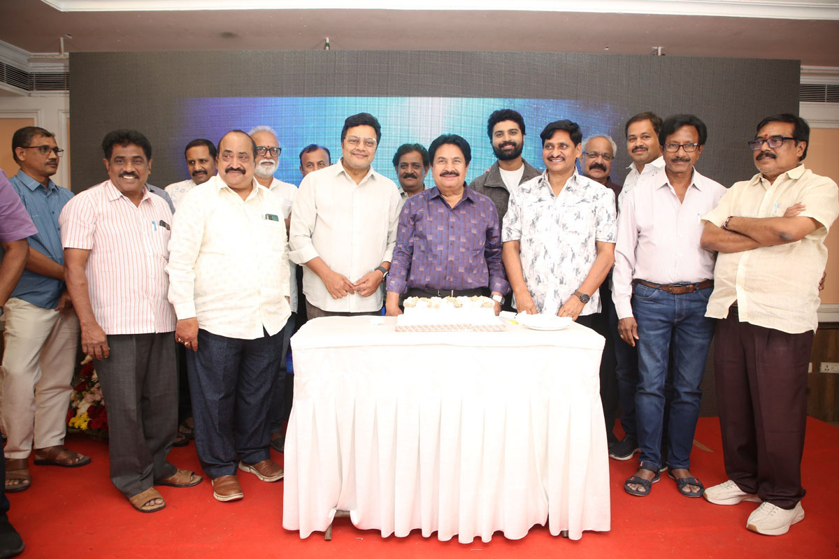 Producer Atchi Reddy with friends celebrating