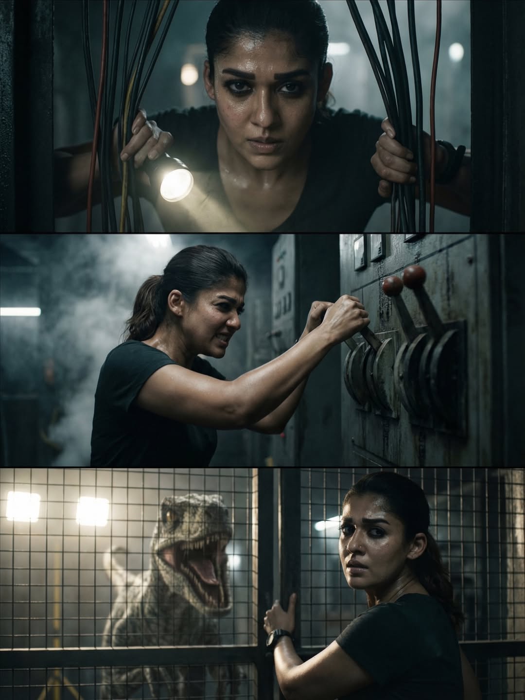 Rajini Ajith Vijay Nayanthara Yogi Babu Stared In Jurassic Park : Tamil AI Photos