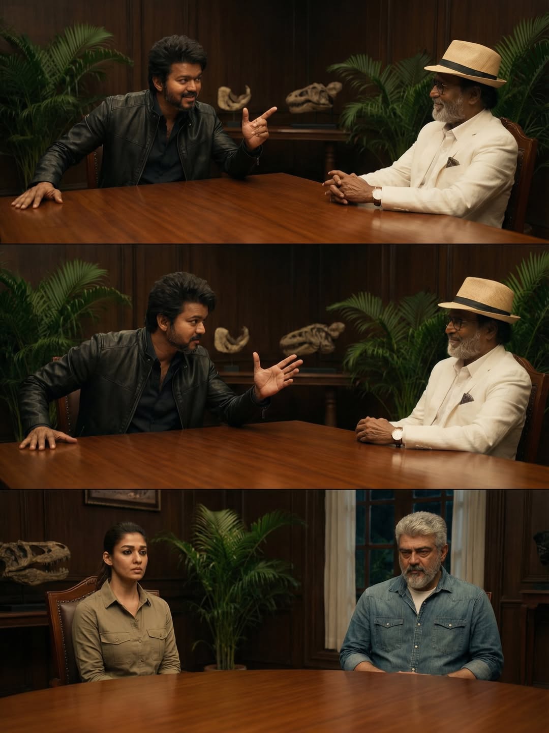Rajini Ajith Vijay Nayanthara Yogi Babu Stared In Jurassic Park : Tamil AI Photos