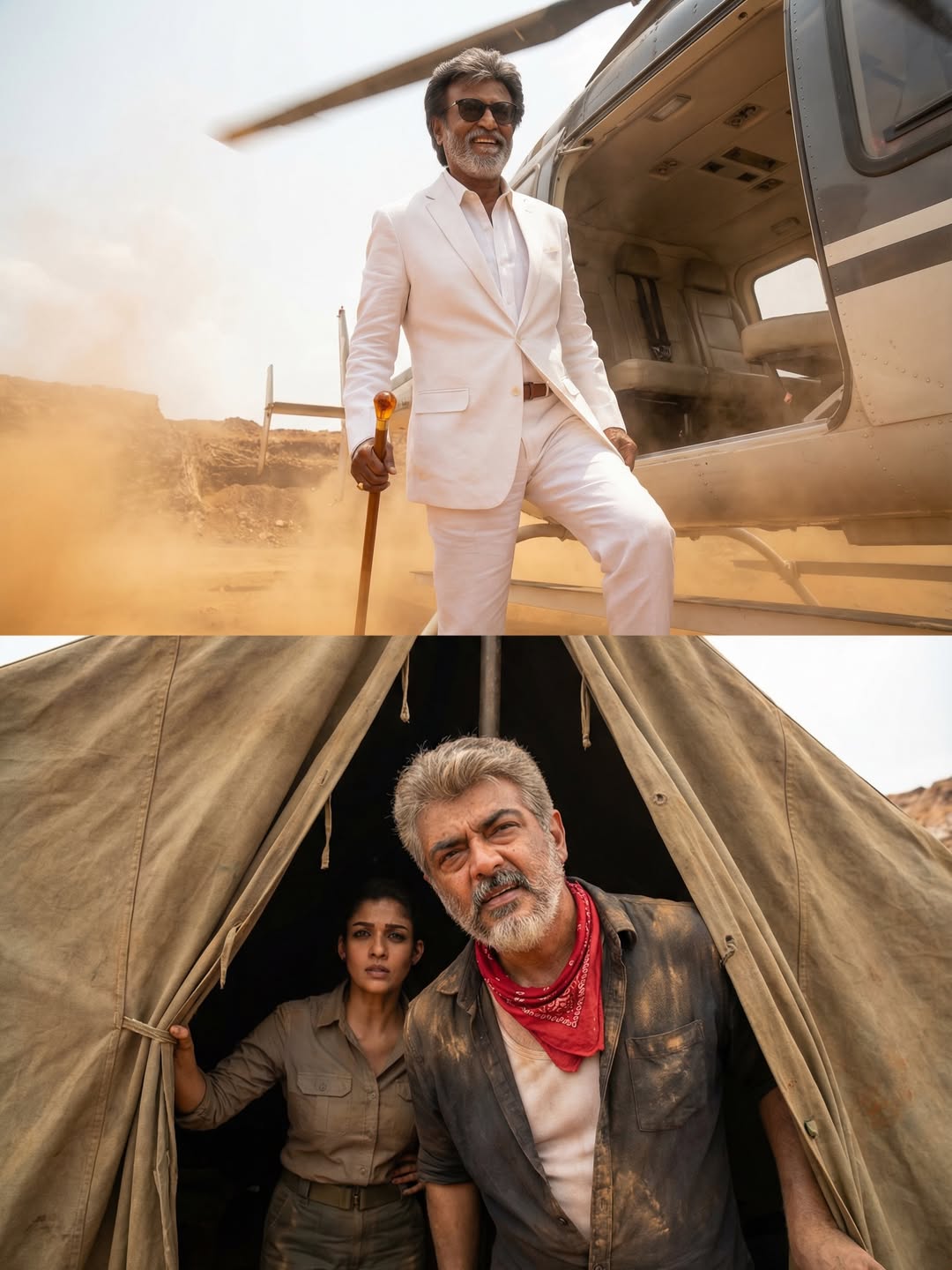 Rajini Ajith Vijay Nayanthara Yogi Babu Stared In Jurassic Park : Tamil AI Photos