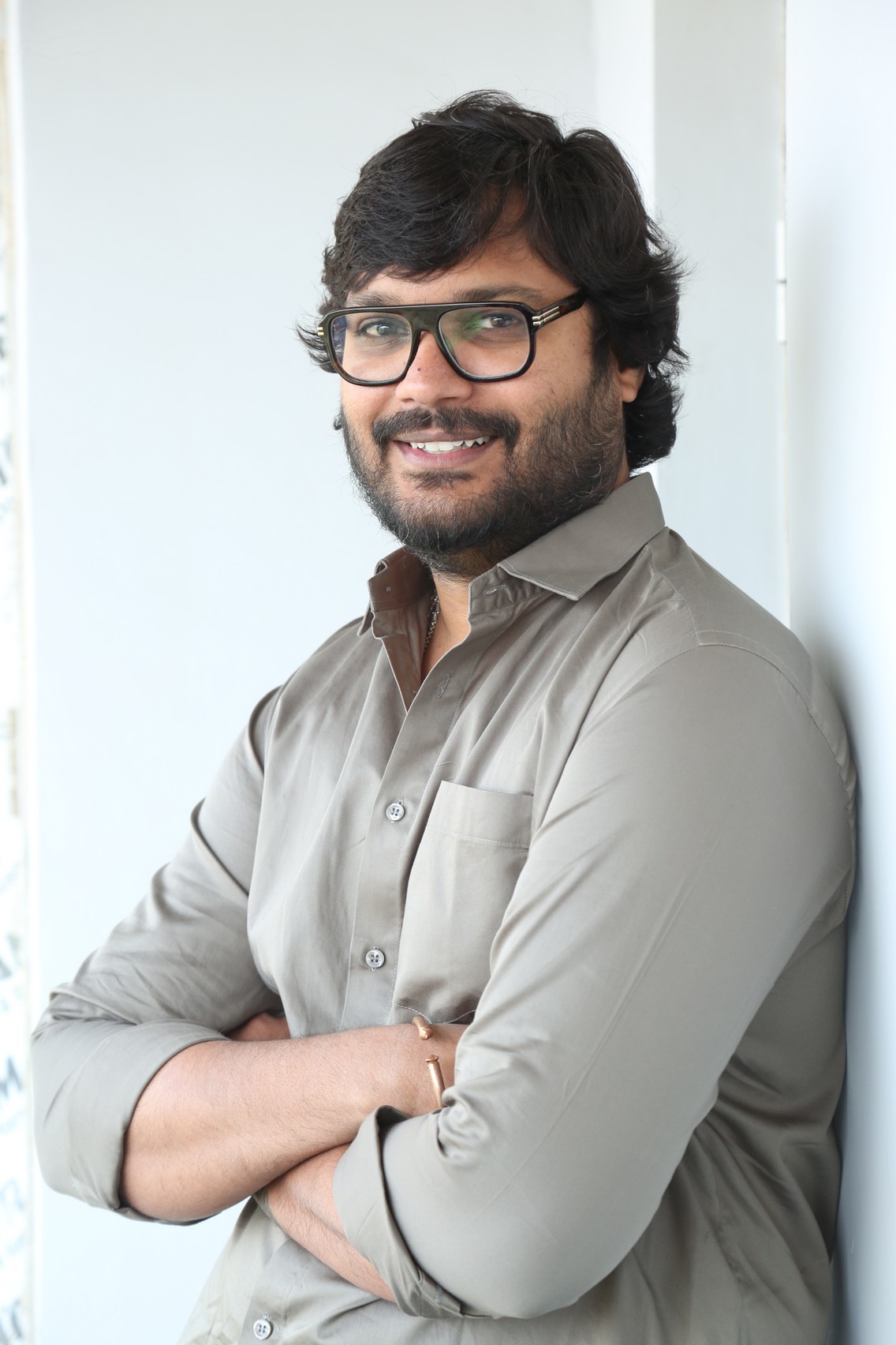 Ram Abbaraju smart casual glasses look