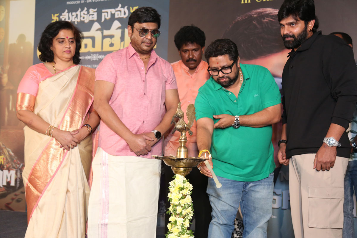 Rajesh Danda lighting diya at launch ceremony