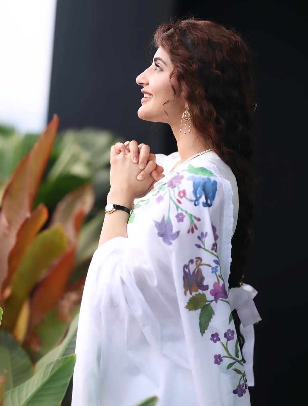 Sreeleela shines in white floral embroidered ensemble