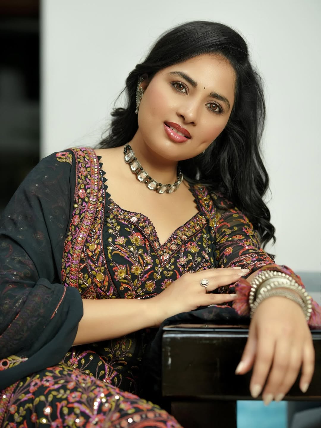 Srushti Dange showcasing graceful style with sparkling charm
