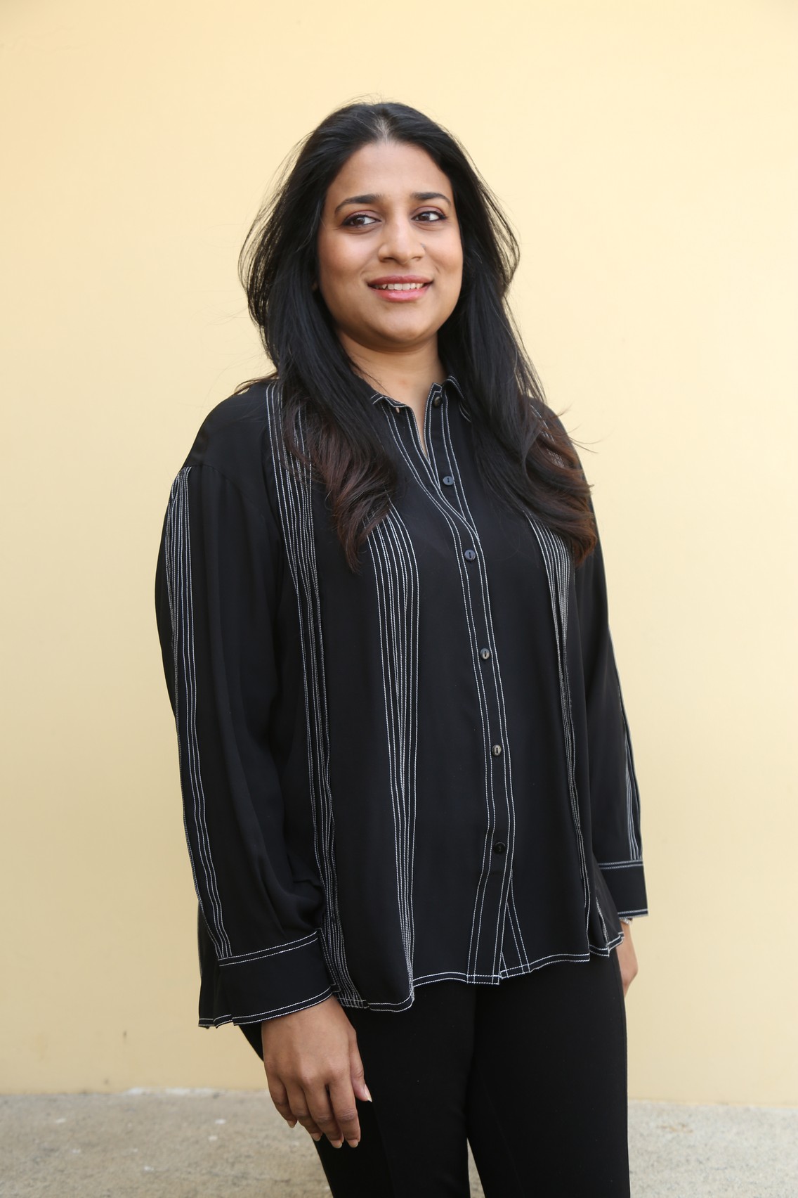 Sushmita Konidela minimal black ensemble stylish confidence