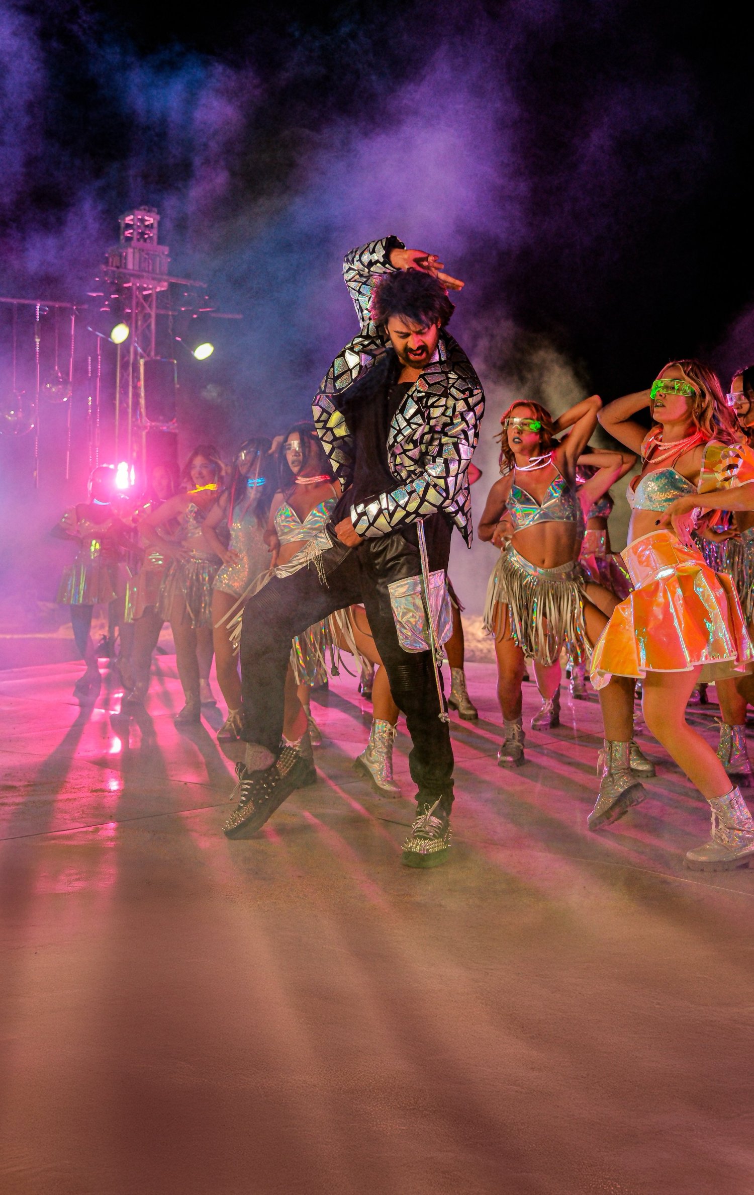 Prabhas dance still from The Raja Saab