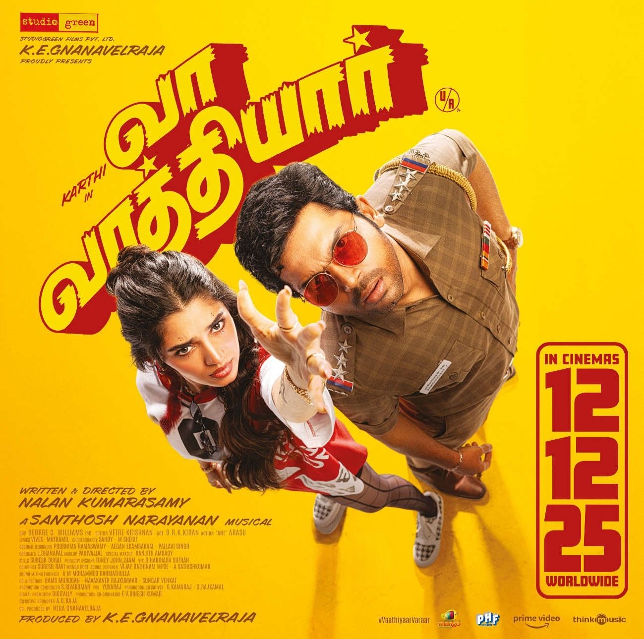 Vaa Vaathiyaar worldwide cinema release poster