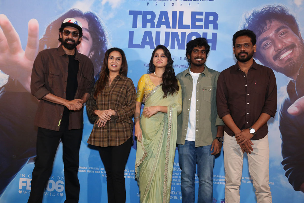 Rana Soundarya Anaswara Abishan Magesh media pose