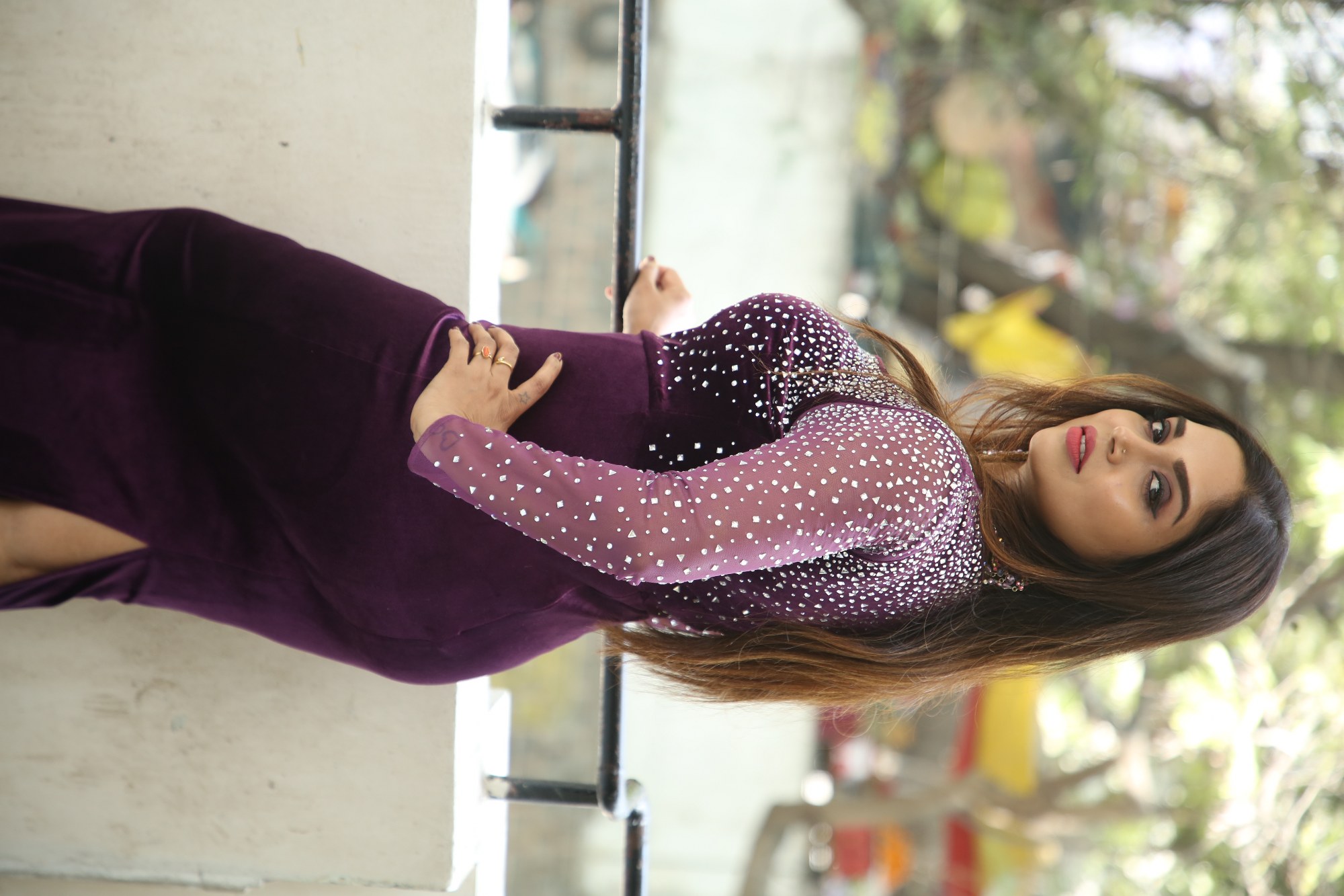 Karunya Chowdary dazzling in glamorous stylish outfit