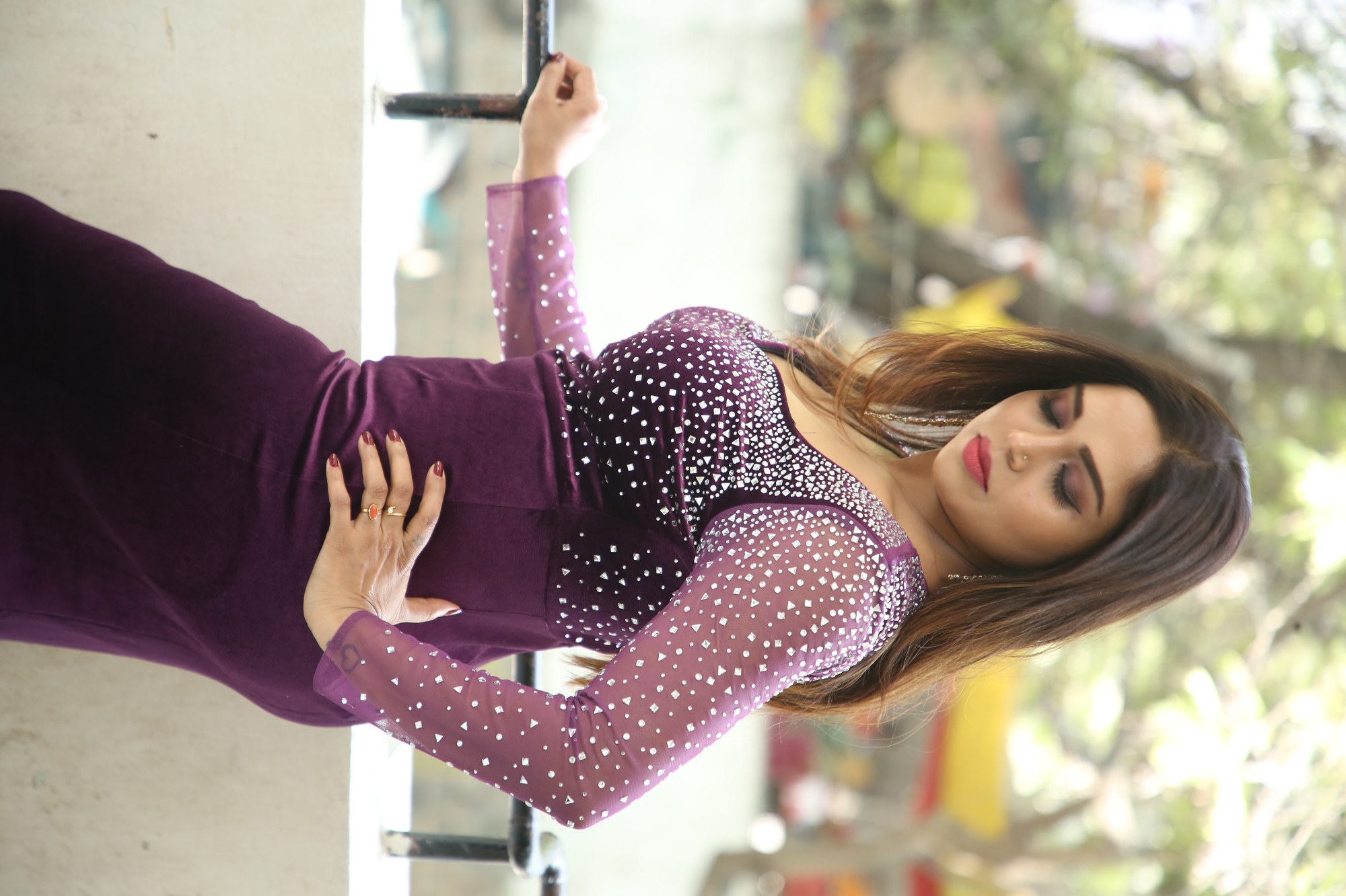 Karunya Chowdary glowing in sparkling elegant fashion