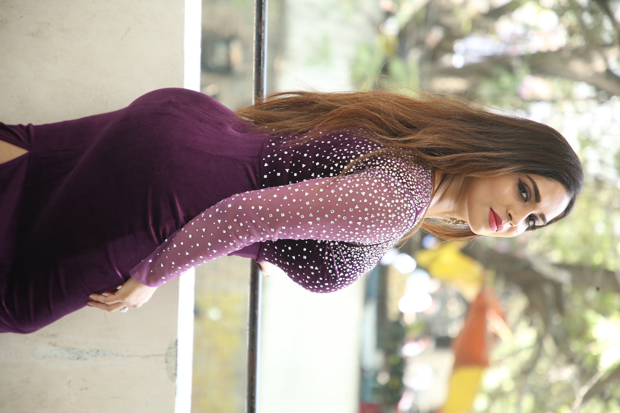 Karunya Chowdary shining in elegant sparkling attire