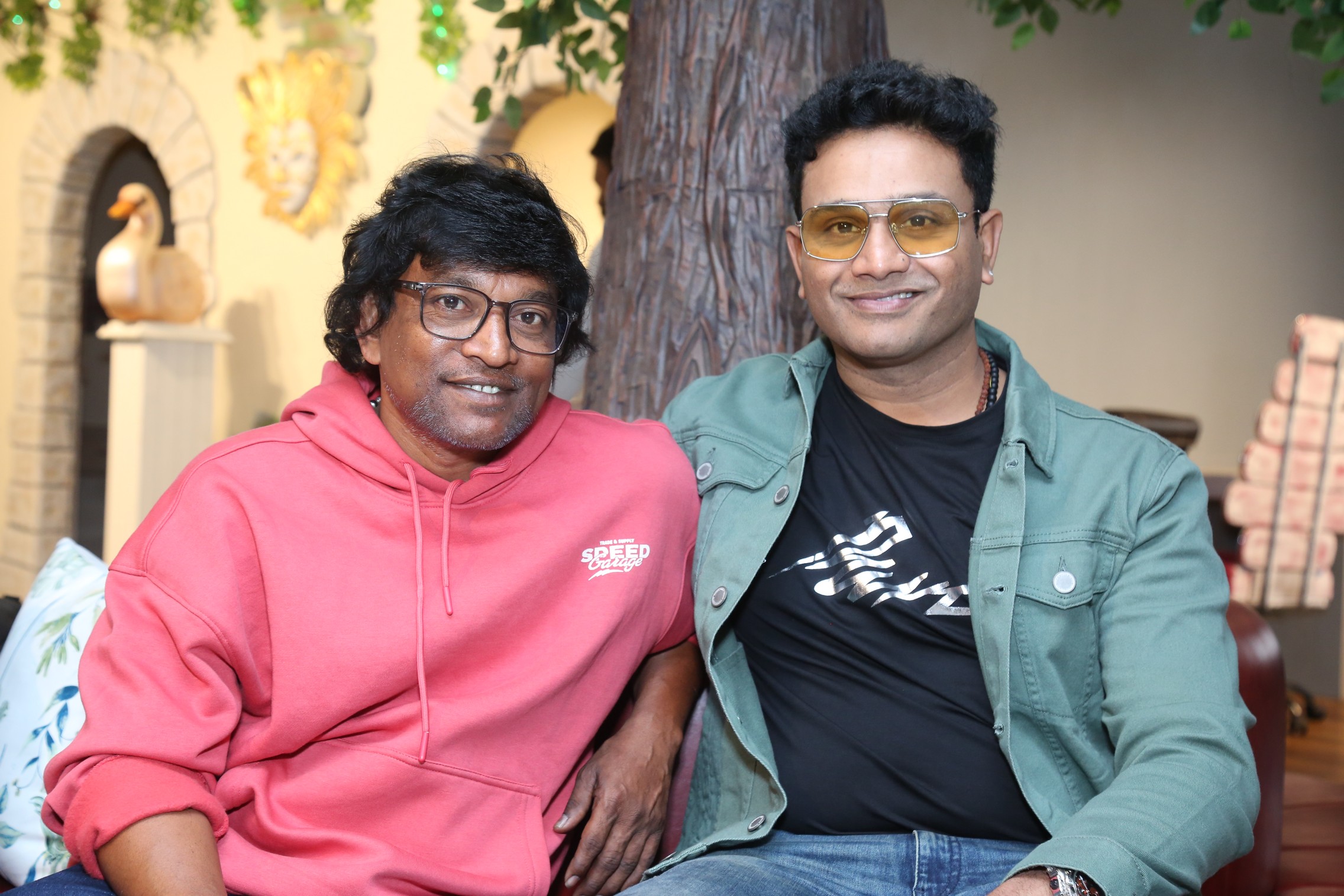 Ajithvasan Uggina Thaksh posing for media