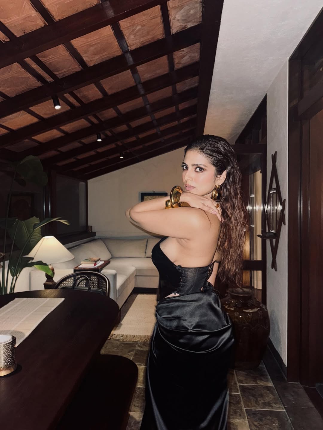 Actress Malavika Mohanan Shares Her Very Recent Glamour Photos With Black Colour Dress
