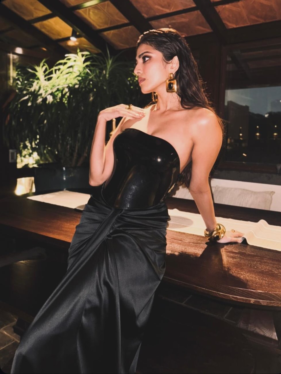 Actress Malavika Mohanan Shares Her Very Recent Glamour Photos With Black Colour Dress