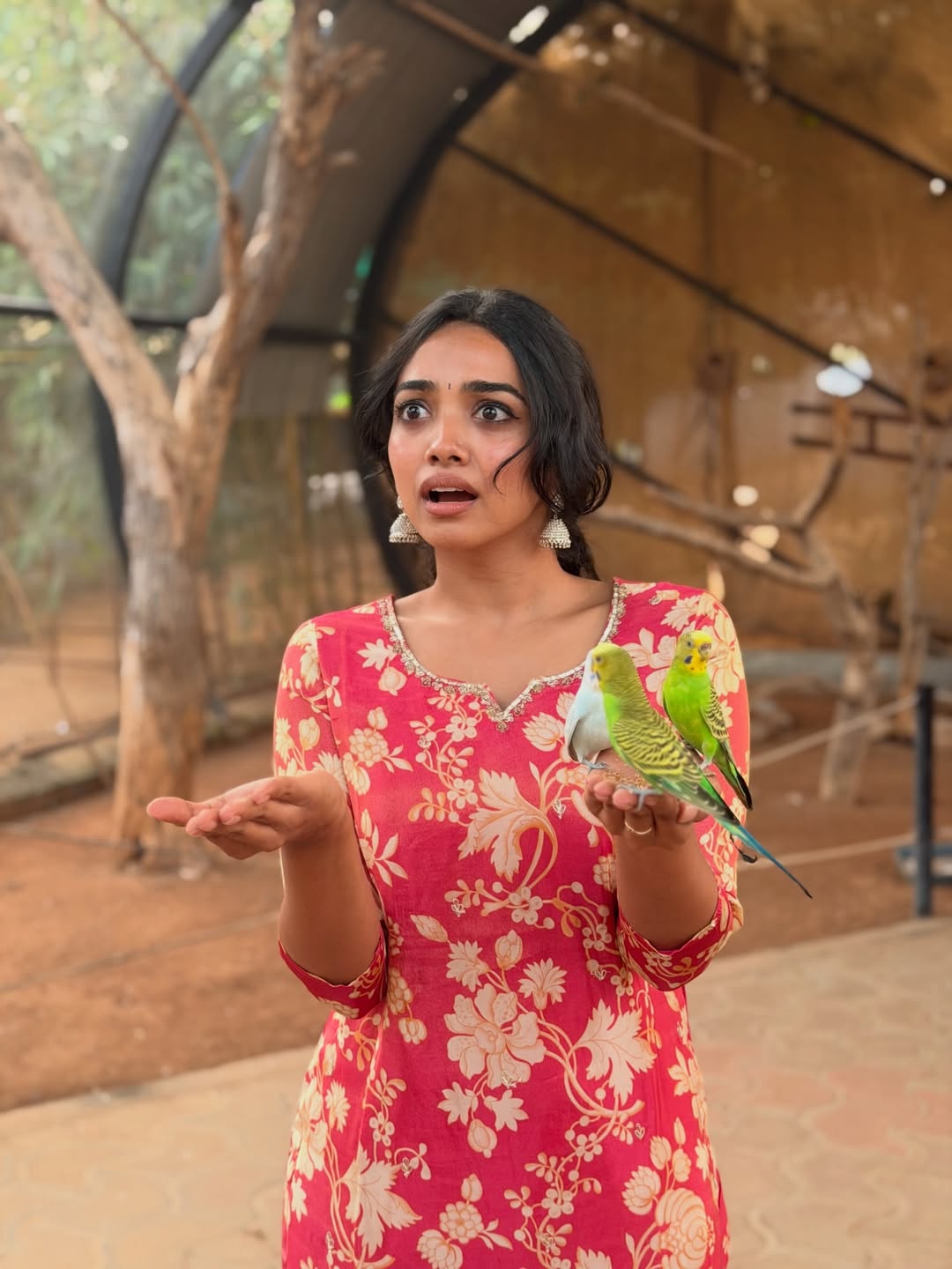 Actress Saanve Megghana Shares Her Recent Photos With Birds