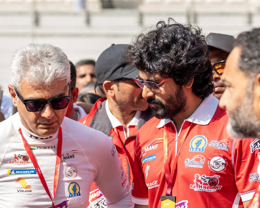Ajith Kumar and Sivakarthikeyan: Viral photos from Abu Dhabi Car Racing track go viral