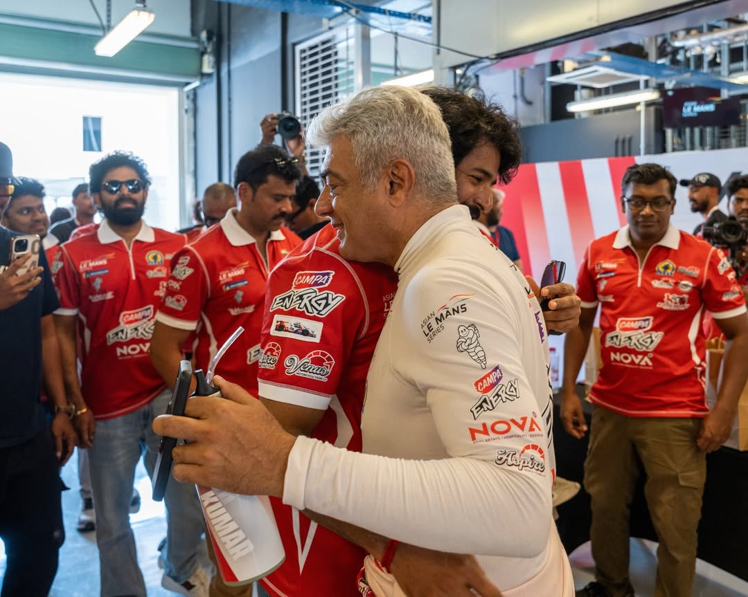 Ajith Kumar and Sivakarthikeyan: Viral photos from Abu Dhabi Car Racing track go viral