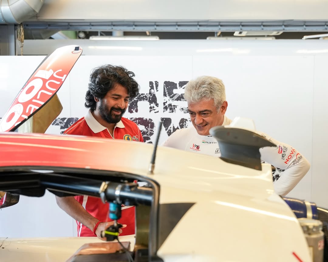 Ajith Kumar and Sivakarthikeyan: Viral photos from Abu Dhabi Car Racing track go viral
