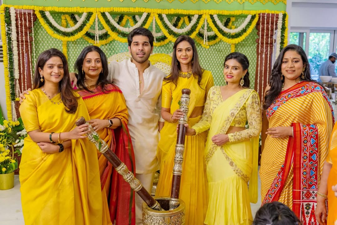 Allu Sirish Haldi Ceremony photos