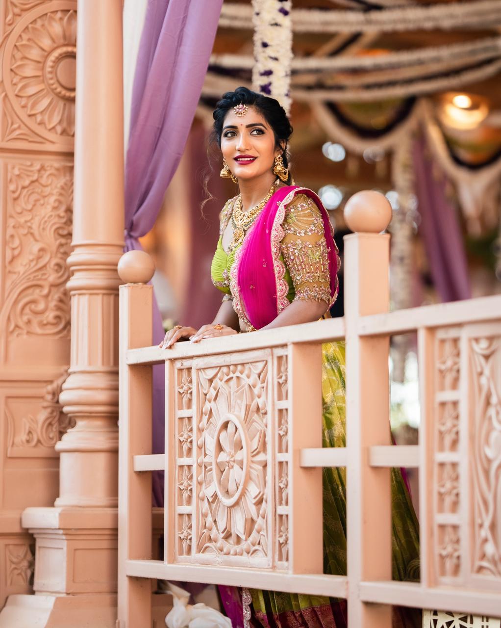 Ananya Rajashekar elegant traditional modern fusion look