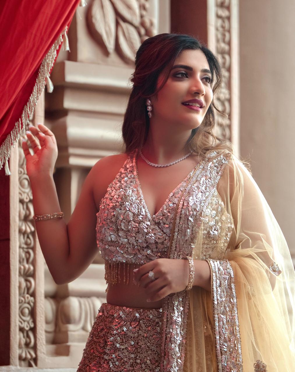 Ananya Rajashekar glamorous traditional modern outfit