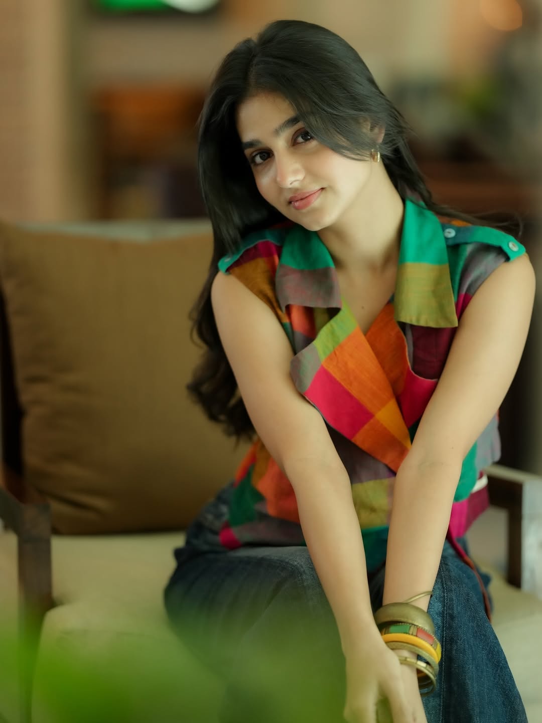 Anaswara Rajan colorful chic vibrant style