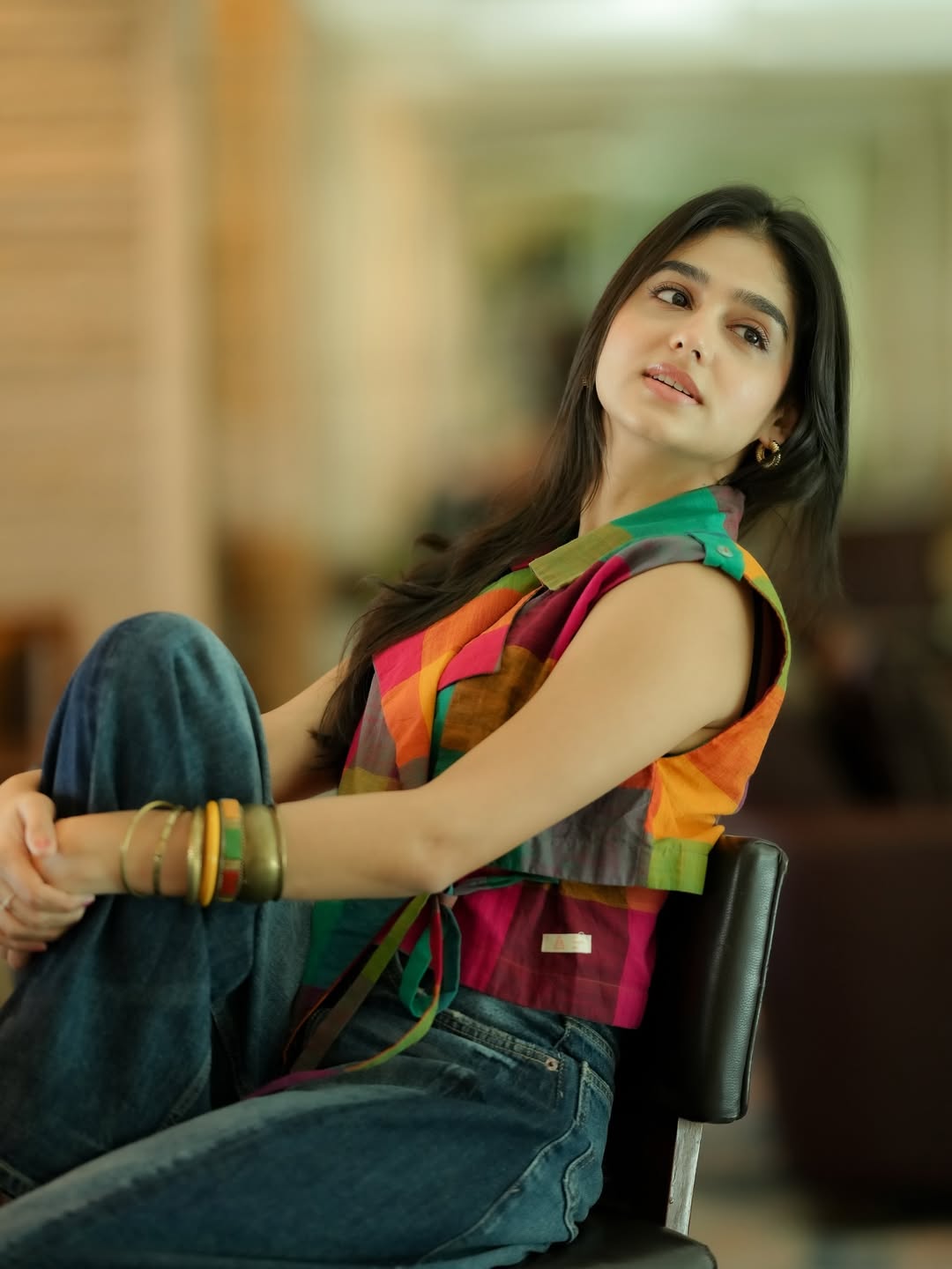 Anaswara Rajan playful fashion vibrant outfit