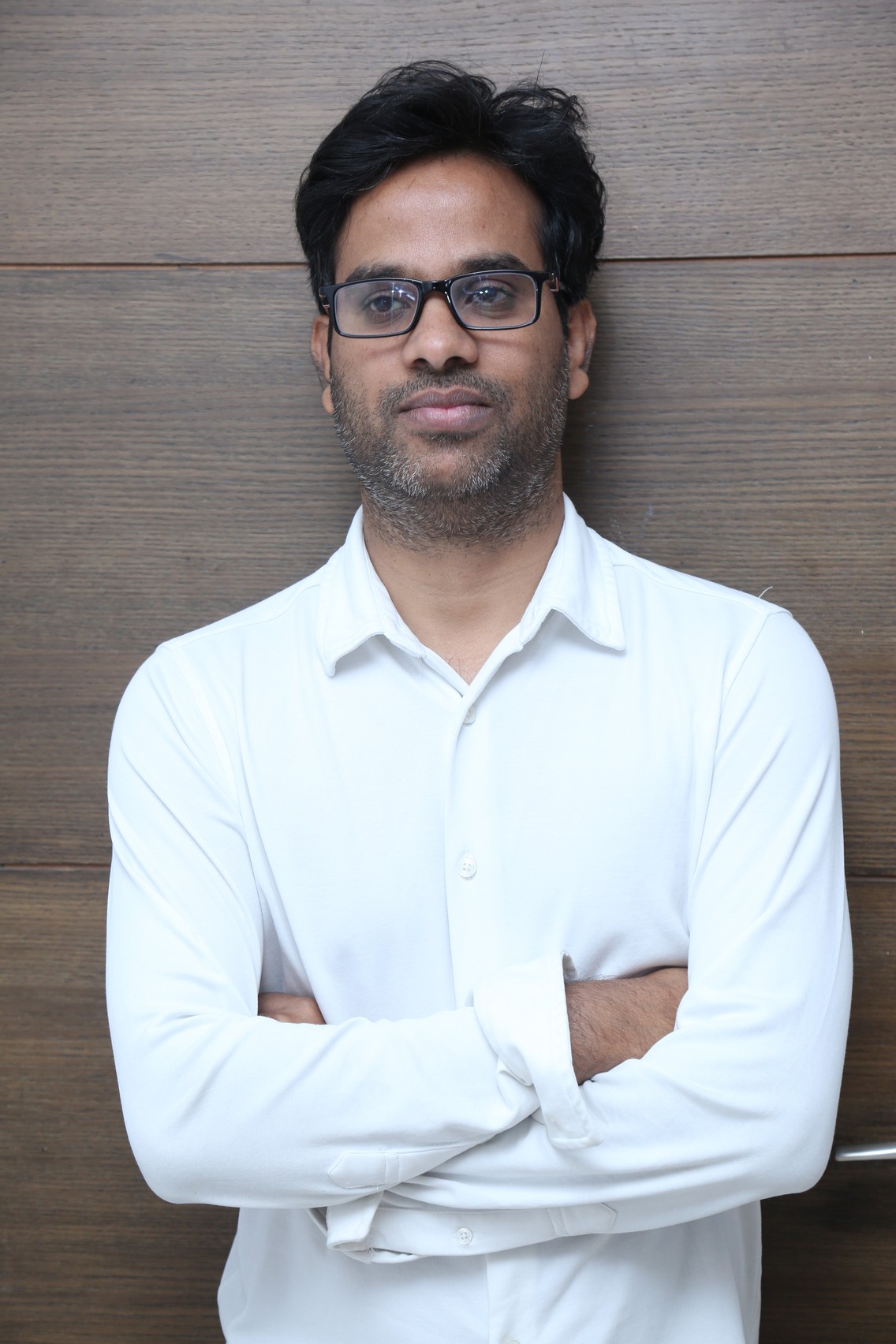 Anudeep KV stylish white shirt photo