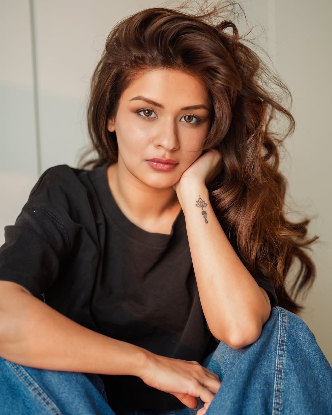 Avneet Kaur tousled hair relaxed chic vibe