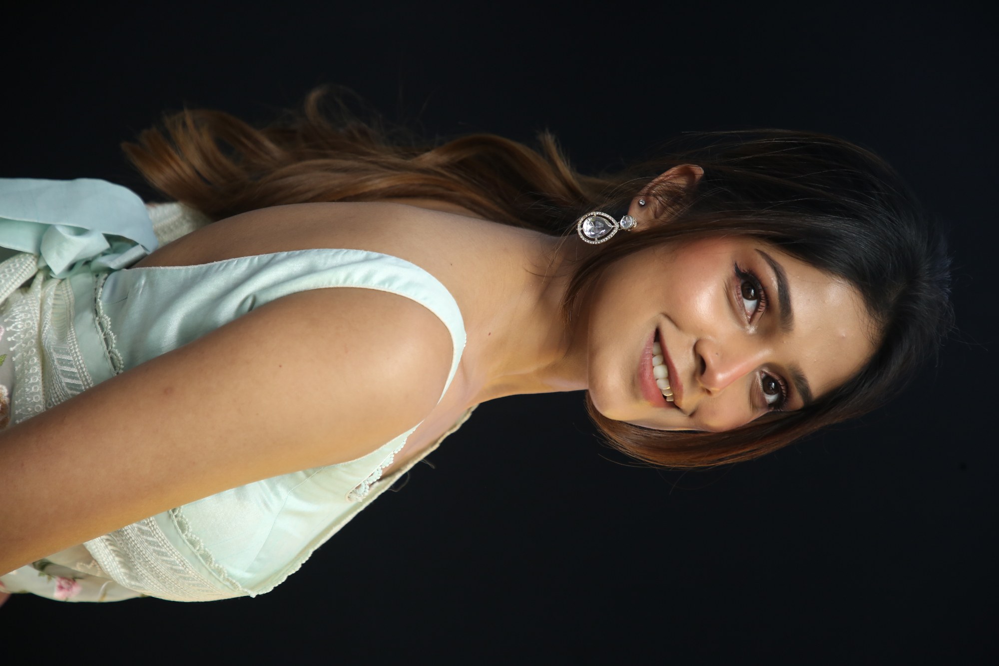 Ayaana posing with playful elegant charm