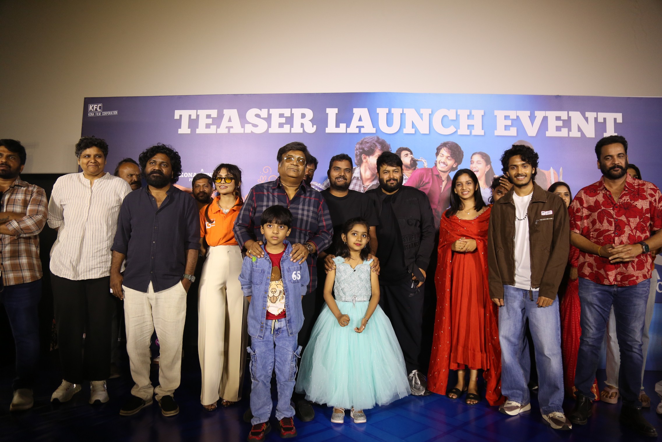 Band Melam team and guests posing together