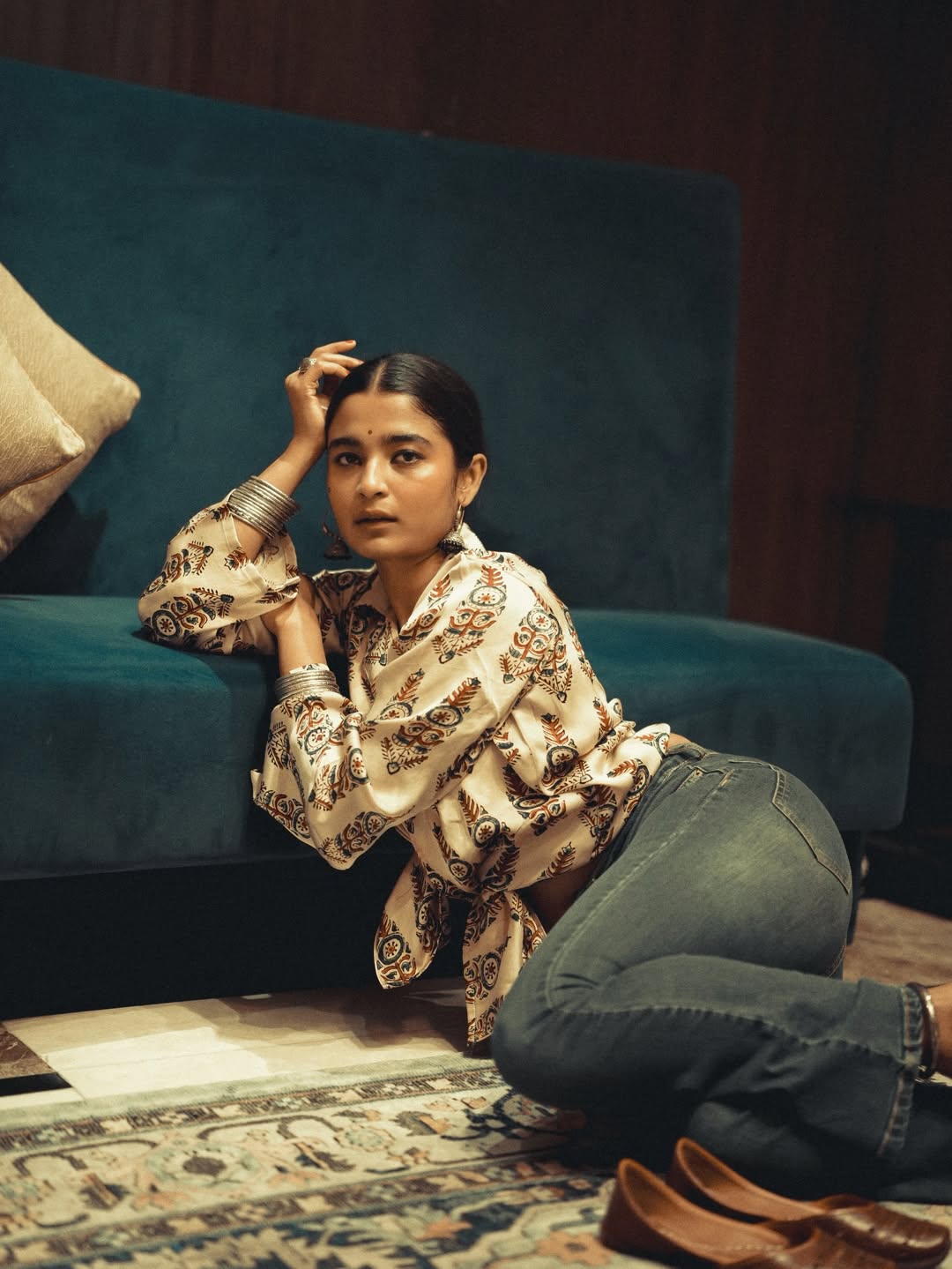 Chaithra J Achar stylish relaxed fashion look