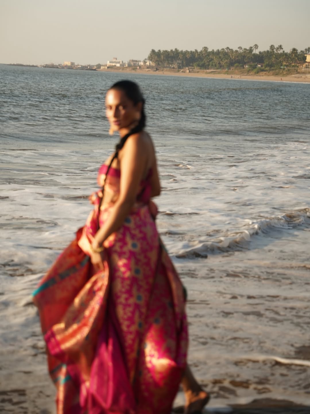 Chandrika Ravi glamorous seaside runway moment