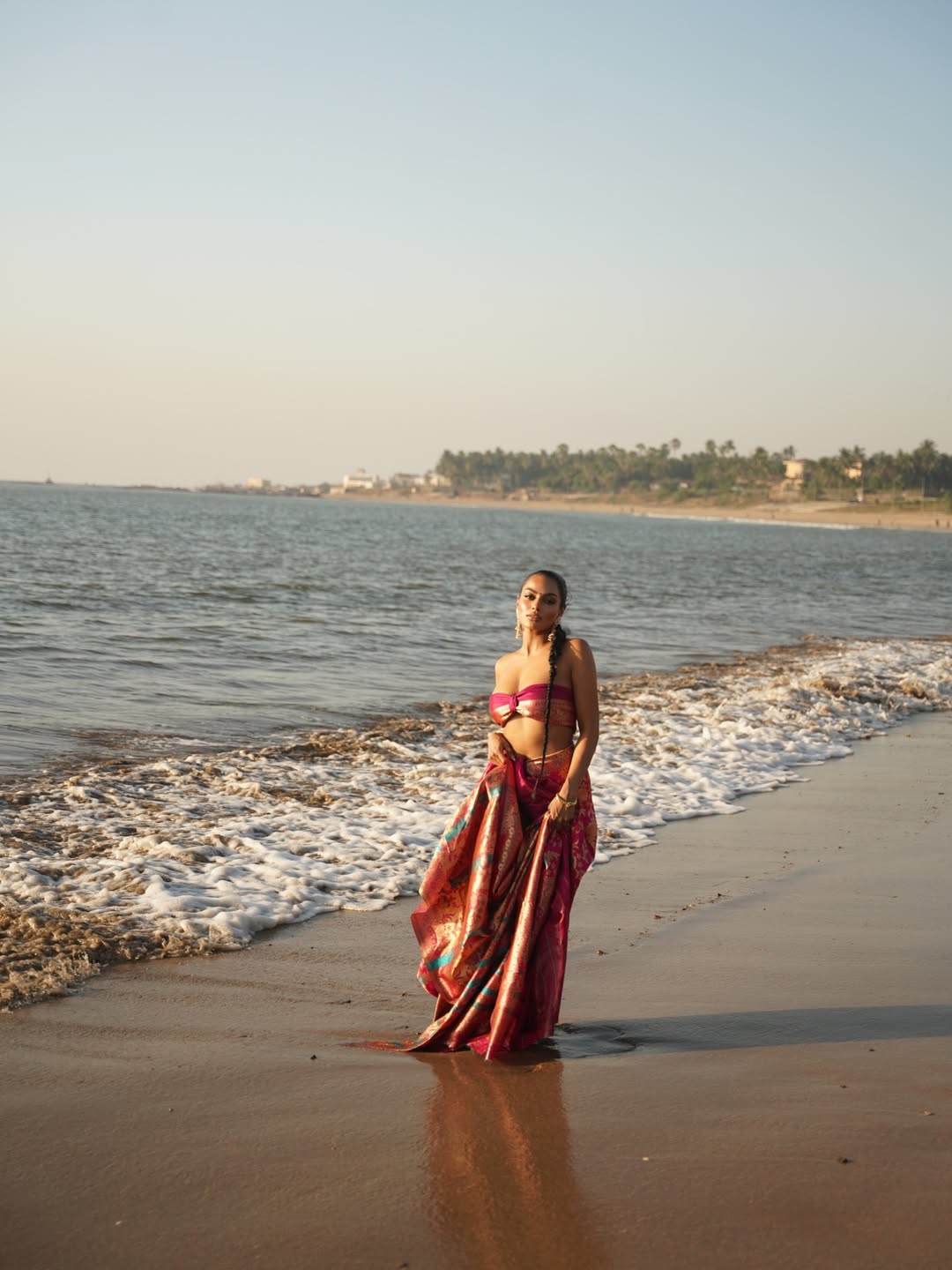 Chandrika Ravi fierce beach runway style