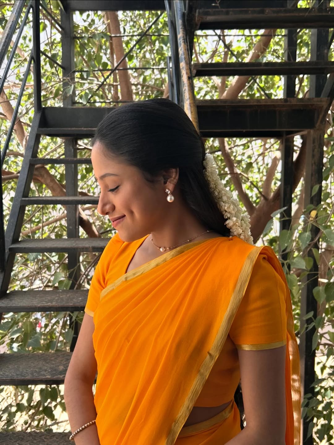 Devayani Daughter Saree photos