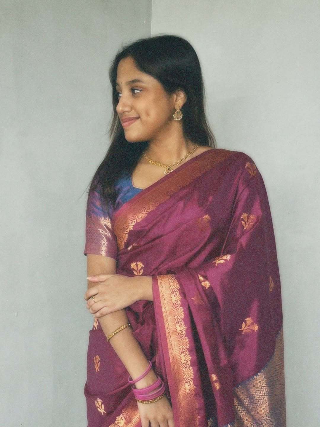 Devayani Daughter Saree photos