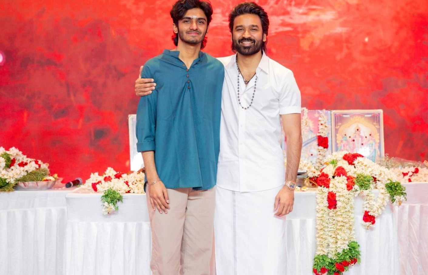 Dhanush, Mammootty and Sai Pallavi’s D55 Pooja Pictures Trend Online