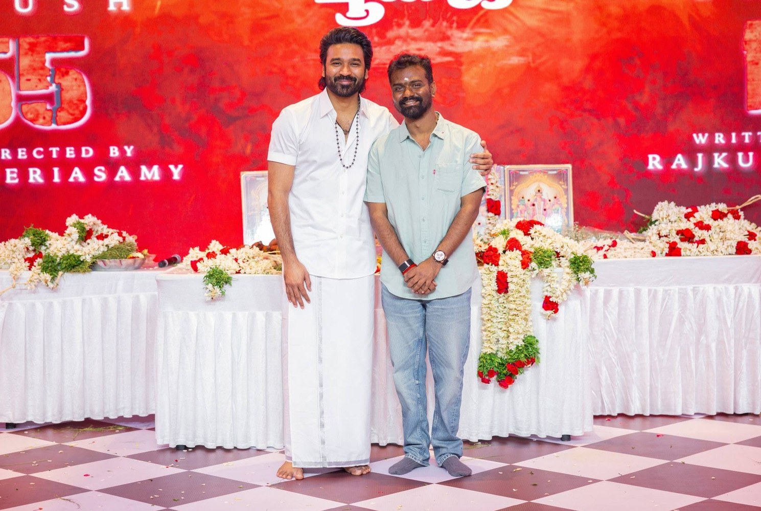 Dhanush, Mammootty and Sai Pallavi’s D55 Pooja Pictures Trend Online