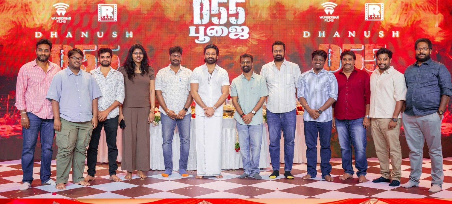 Dhanush, Mammootty and Sai Pallavi’s D55 Pooja Pictures Trend Online